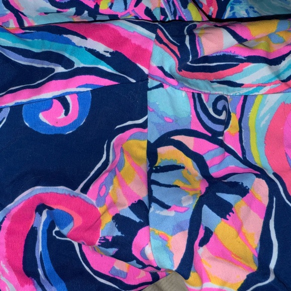 Lilly Pulitzer Women's Size Small Run Around Shorts Floral Pink Blue Beach 29522 - Picture 6 of 9